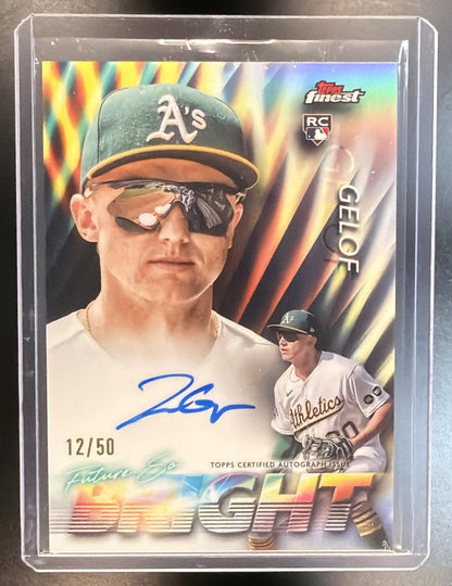 2024 Topps Finest Baseball Zack Gelof #FSBA-ZG Auto RC