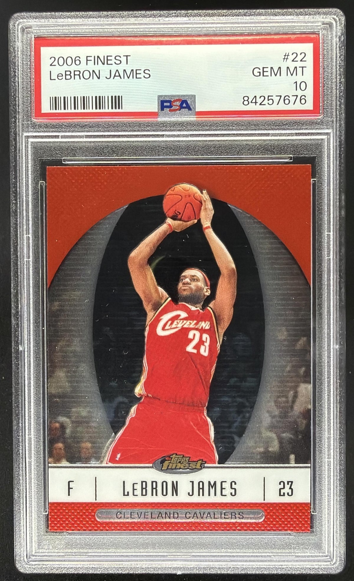 2006-07 Topps Finest LeBron James #22 PSA 10