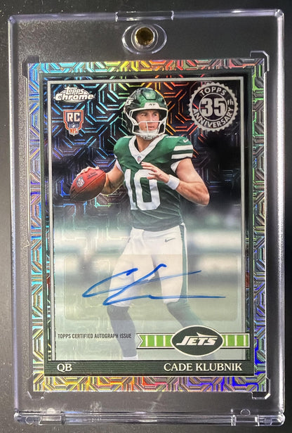 2026 Topps Cade Klubnik #91TRC-6 1991 Chrome Rookie Silver Pack Auto Mojo Refractor RC
