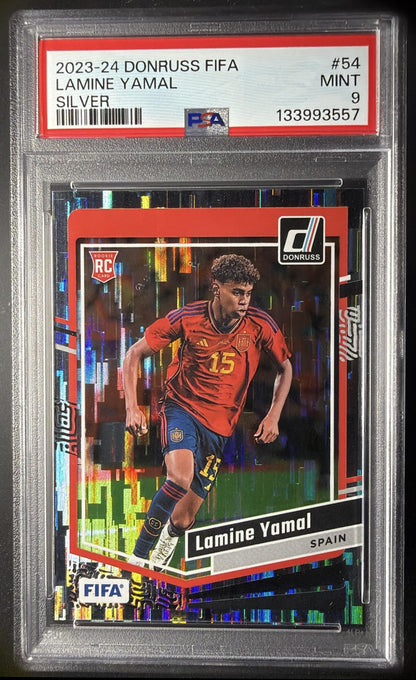 2023-24 Panini Donruss Lamine Yamal #54 Silver RC PSA 9