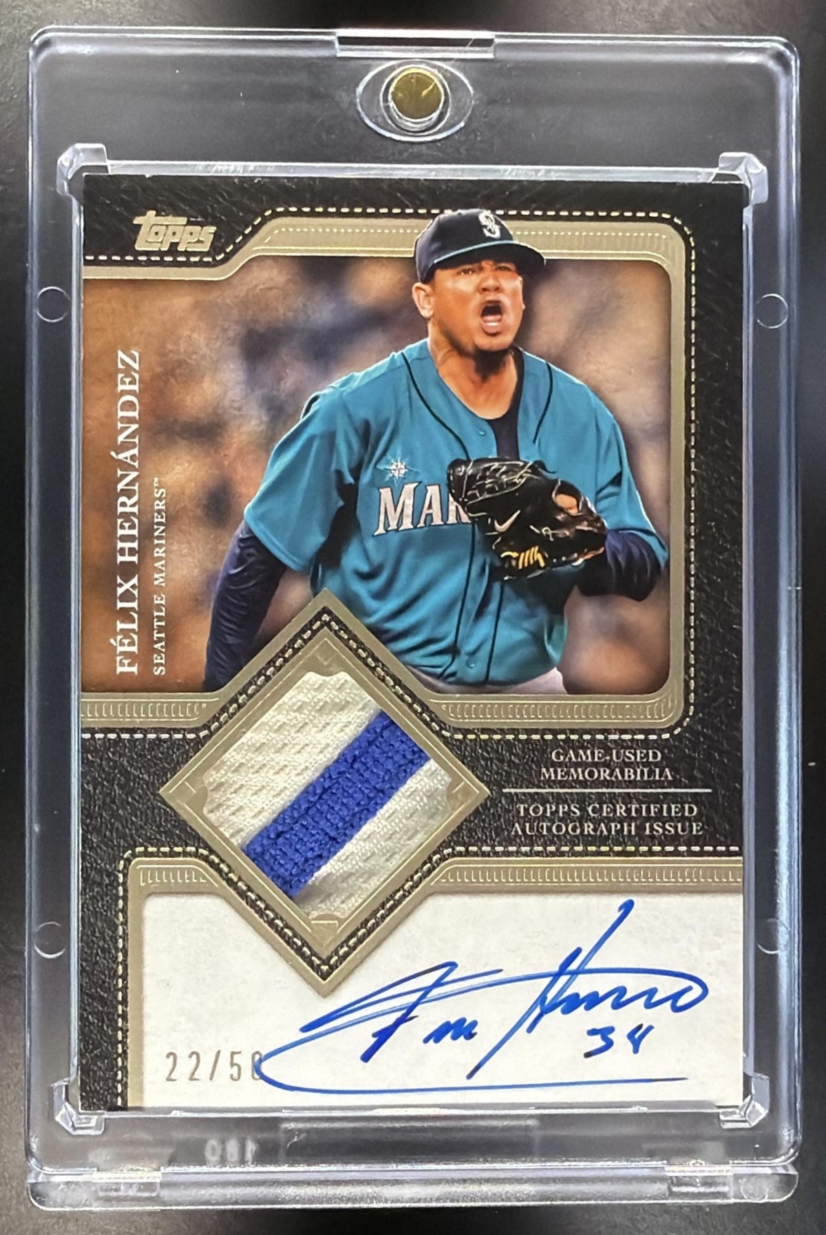 2025 Topps Update Felix Hernandez #TFAPU-FH Auto Patch 22/50