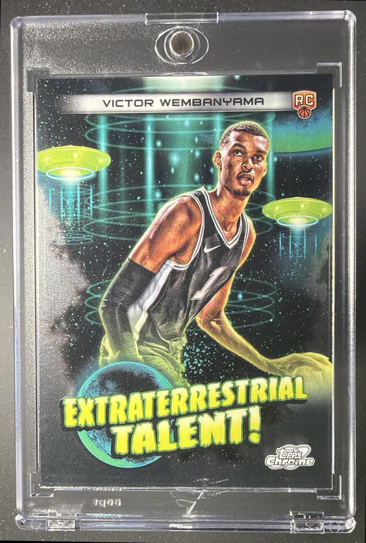 2023-24 Topps Cosmic Chrome Victor Wembanyama #ET-16 Extraterrestrial Talent RC