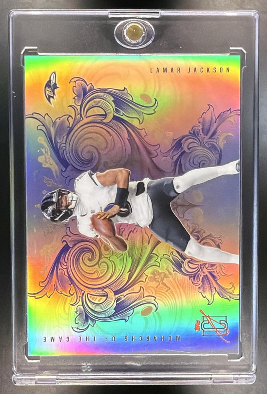 2025 Topps Signature Class Lamar Jackson #MTG-3 Monarchs of the Game SSP