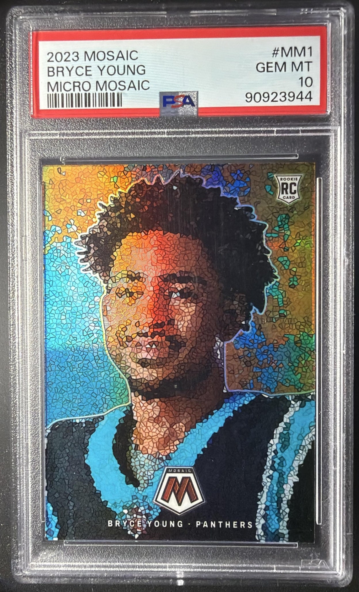 2023 Panini Mosaic Bryce Young #MM-1 Micro Mosaic RC PSA 10