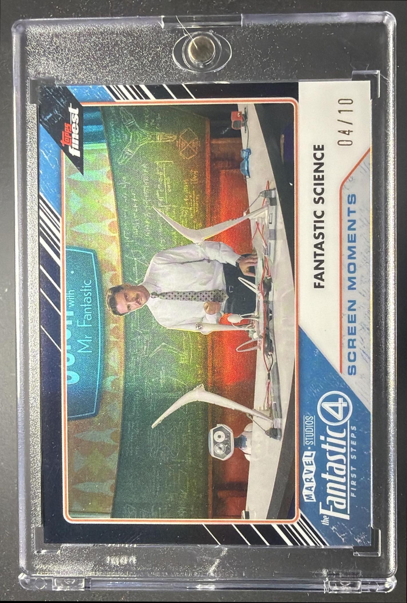 2026 Topps Marvel Finest The Fantastic Four 65th Ann. Science #SM-16 Screen Moments Black Refractor /10