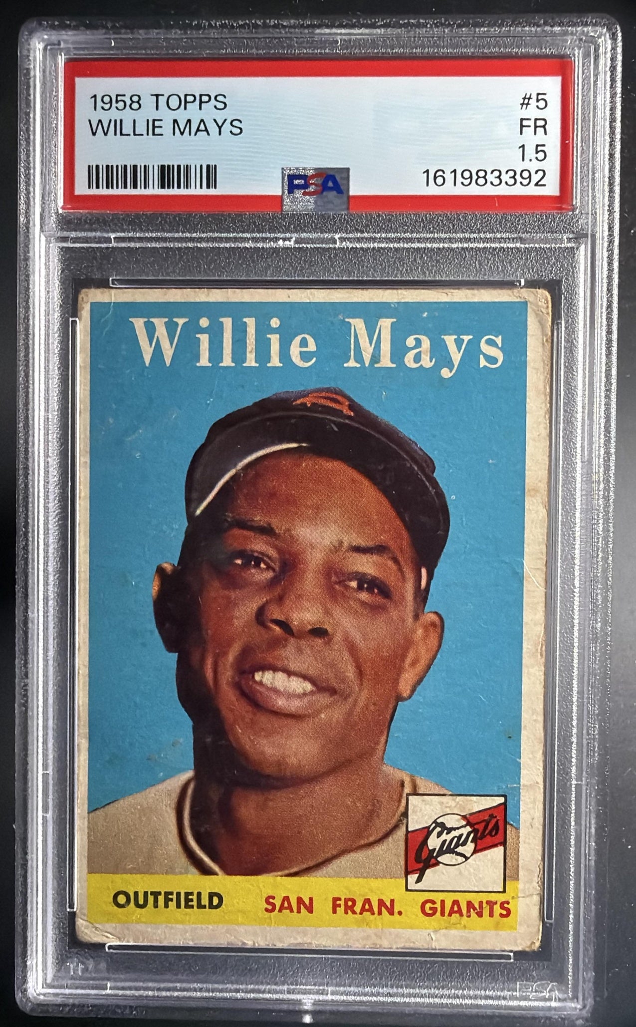1958 Topps Willie Mays #5 PSA 1.5