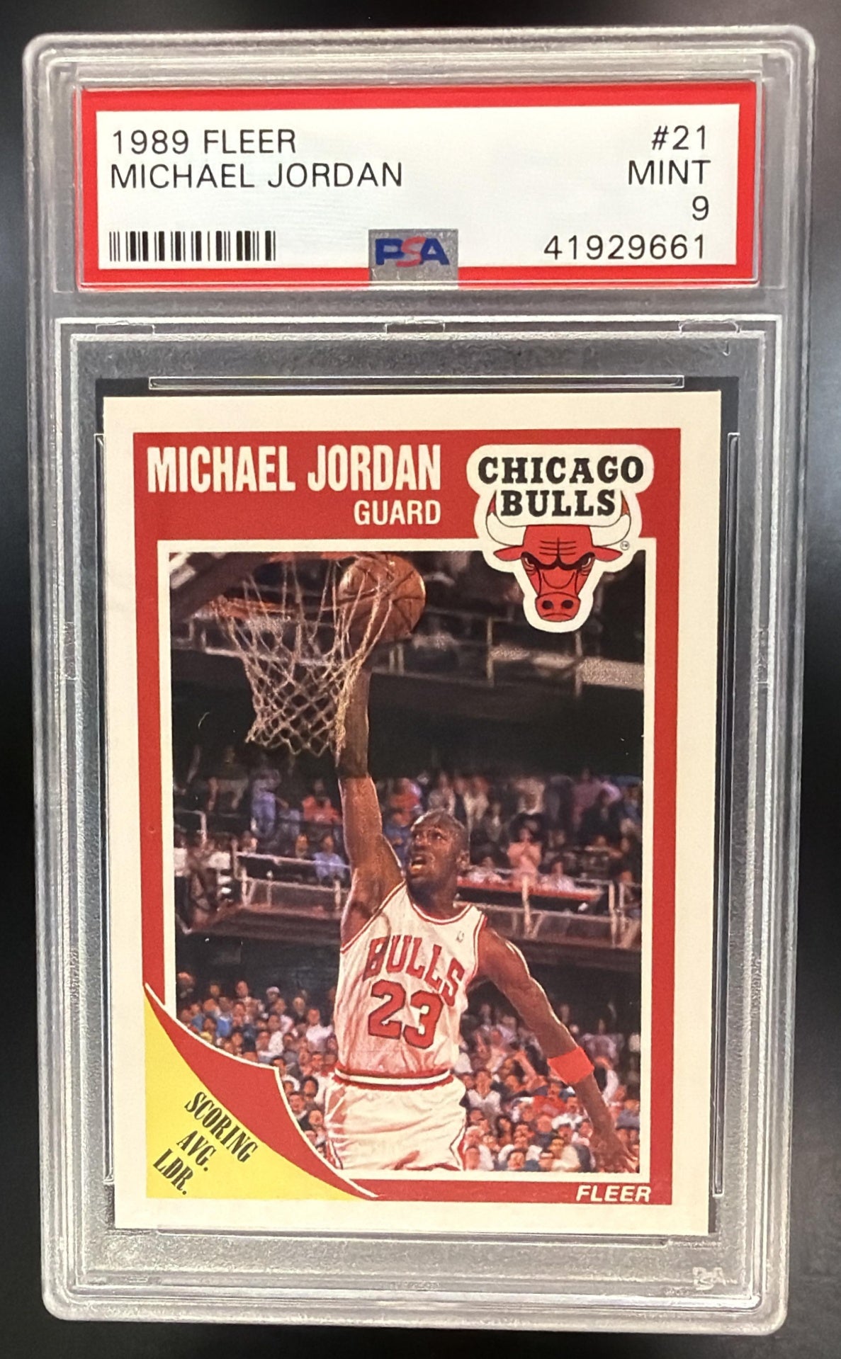 1989-90 Fleer Michael Jordan #21 PSA 9 Bulls