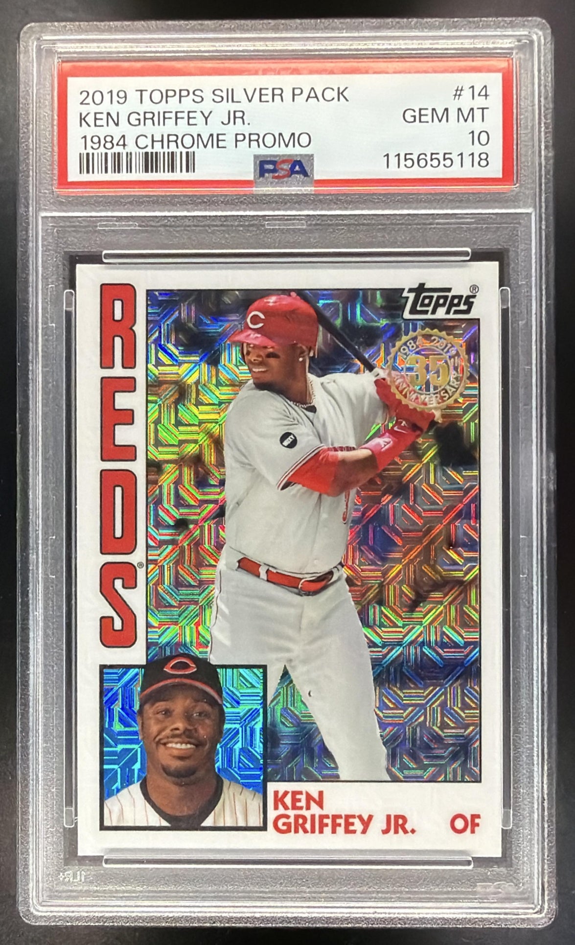 2019 Topps Update Ken Griffey Jr. #T84U-14 Silver Pack 1984 Baseball Chrome PSA 10