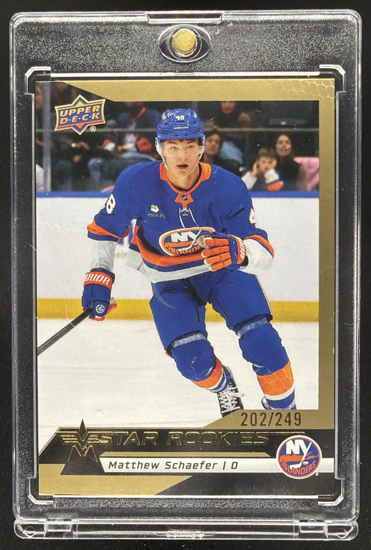 2025-26 Upper Deck Star Rookies Box Set Matthew Schaefer #5 RC /249