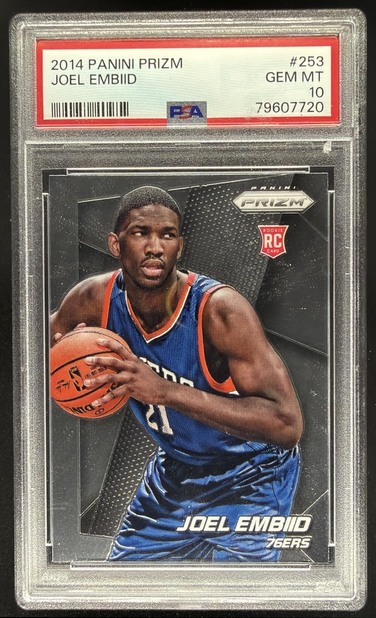 2014-15 Panini Prizm Joel Embiid #253 RC PSA 10