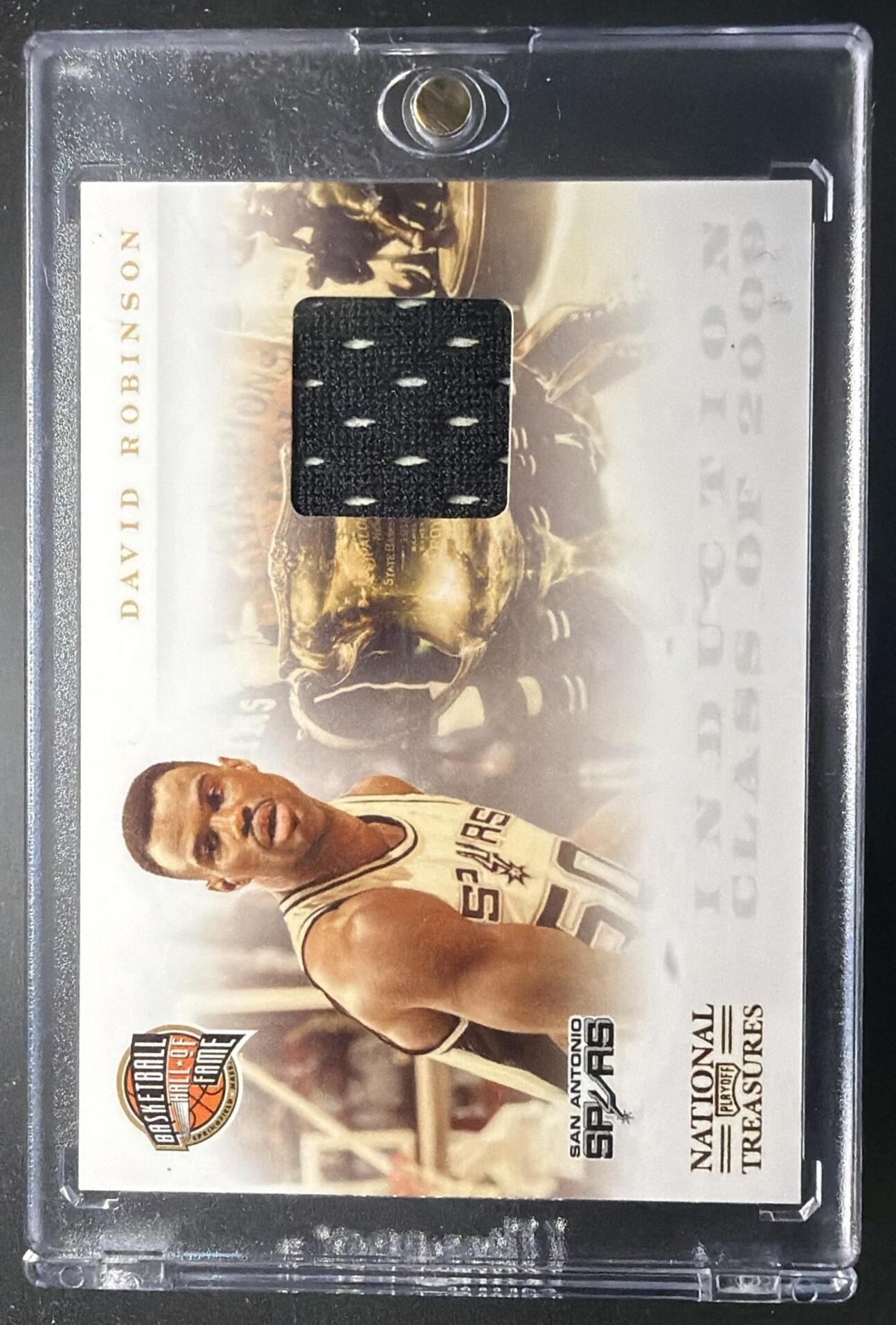 2011-12 Panini National Treausres David Robinson #5 GU Patch 1/25