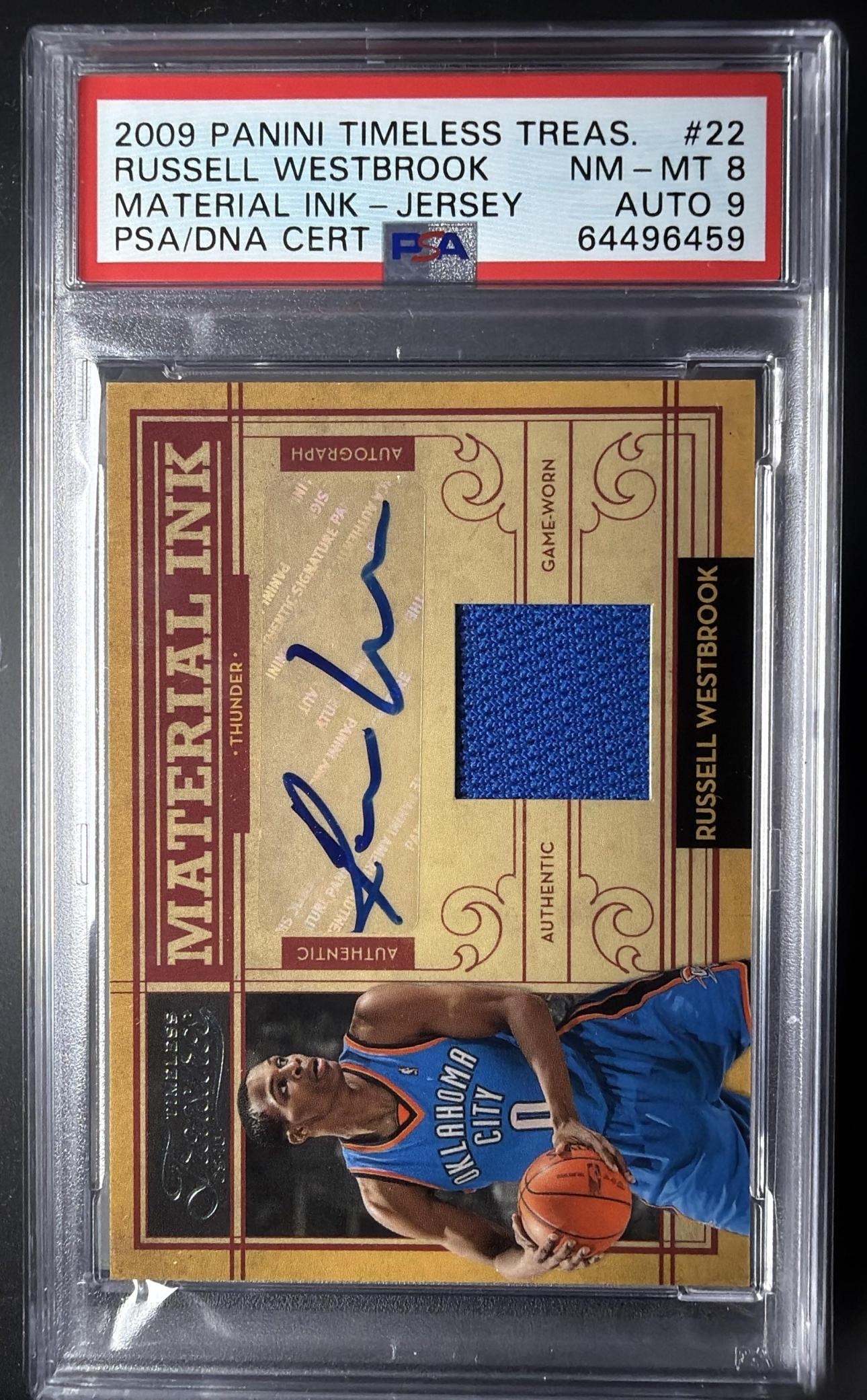 2009-2010 Timeless Treasures Russell Westbrook #22 Auto /50 PSA 8
