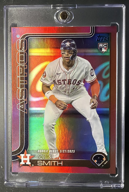 2025 Topps Update Cam Smith #US45 Red Holo Foil 2/5 RC Rookie Debut