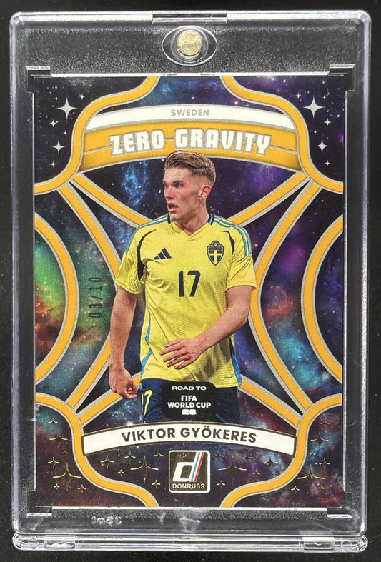 2025 Panini Donruss Road to FIFA World Cup 26 Viktor Gyokeres #11 Zero Gravity Gold /10