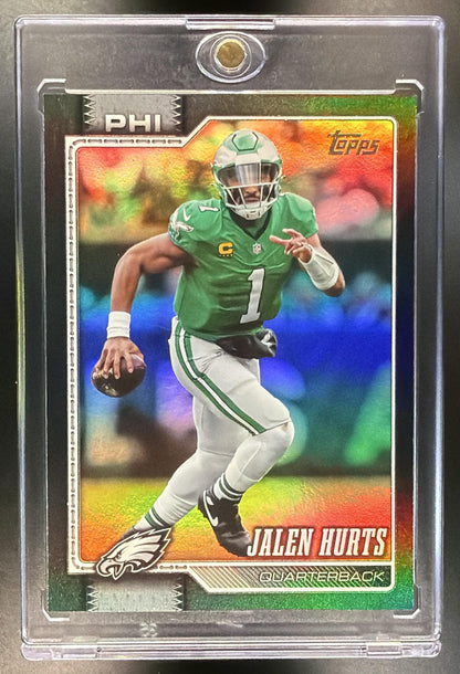 2026 Topps Jalen Hurts #167 Black Rainbow Foil /10