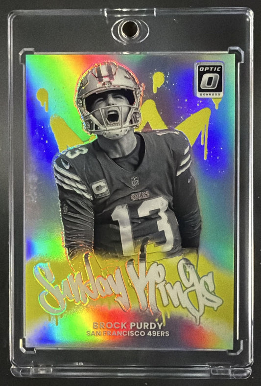2025 Panini Donruss Optic Brock Purdy #19 Sunday Kings