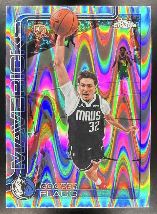 2025-26 Topps Chrome Update Cooper Flagg #151 Ray Wave Refractor RC