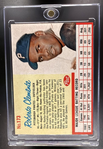 1962 Post Roberto Clemente #173 VG-EX