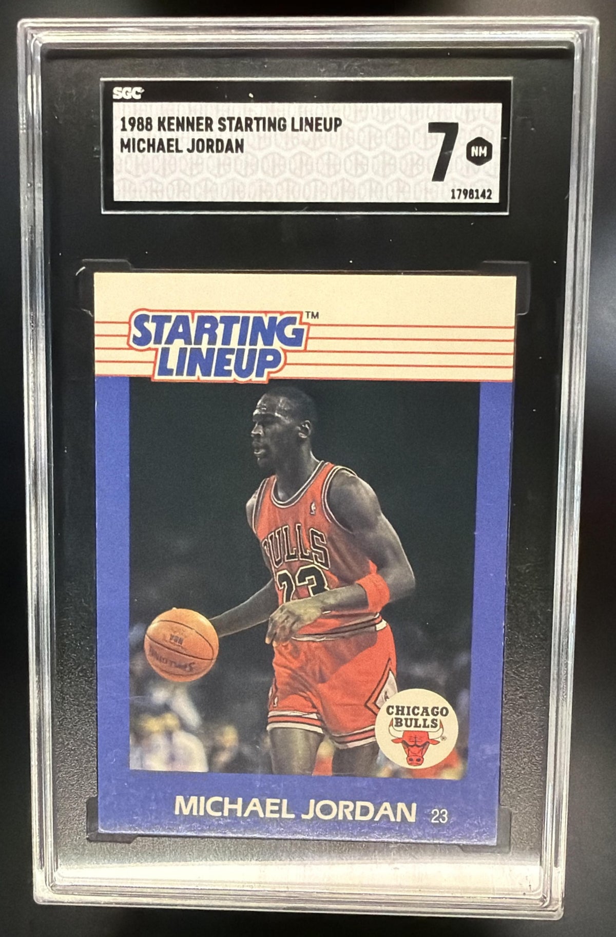 1988 Kenner Starting Lineup Cards Michael Jordan SGC 7