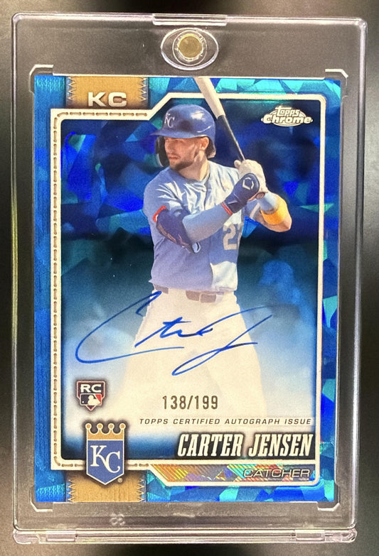 2026 Topps Chrome Sapphire Carter Jensen #RA-CJ Auto 138/199 RC