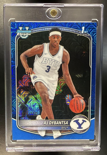 2025-26 Bowman AJ Dybantsa #BCP-1 Chrome Blue Mega Box 4/150 1st Prospect