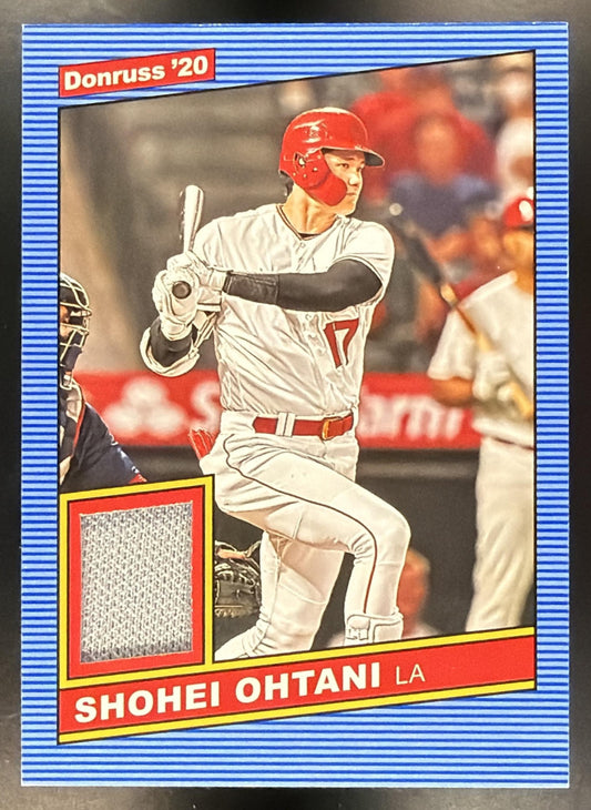 2020 Panini Donruss Shohei Ohtani #86M-SO Retro 1986 Materials MEM