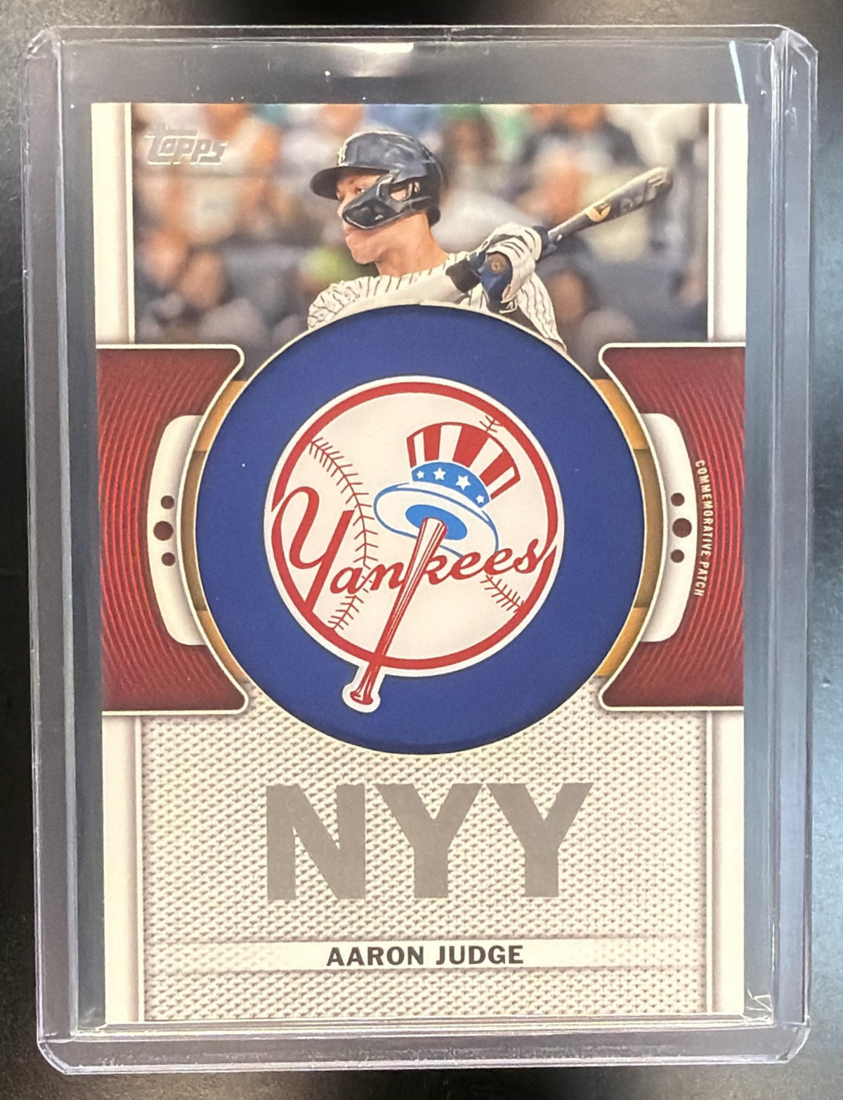 2023 Topps Baseball Aaron Judge #TLP-AJ Commemorative Team Logo Patch Yankees