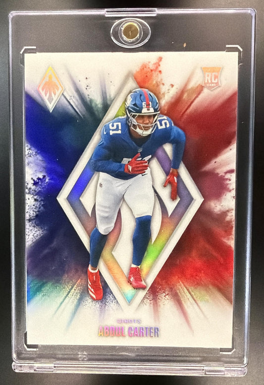 2025 Panini Phoenix Abdul Carter #6 Color Blast RC Giants