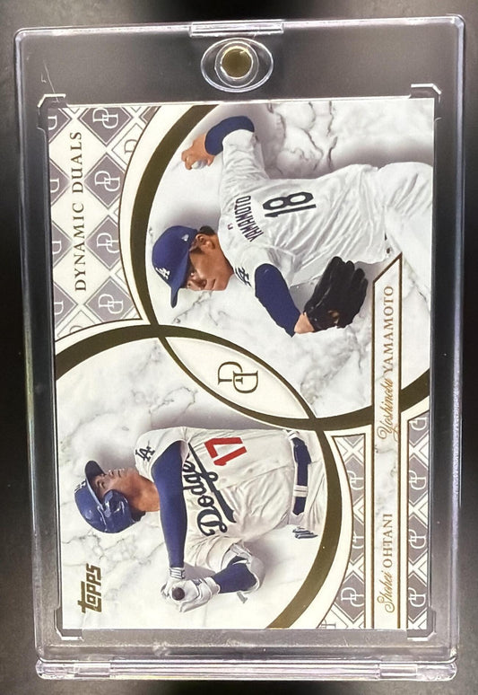 2024 Topps Dynamic Duals Shohei Ohtani Yoshinobu Yamamoto #1 Rookie