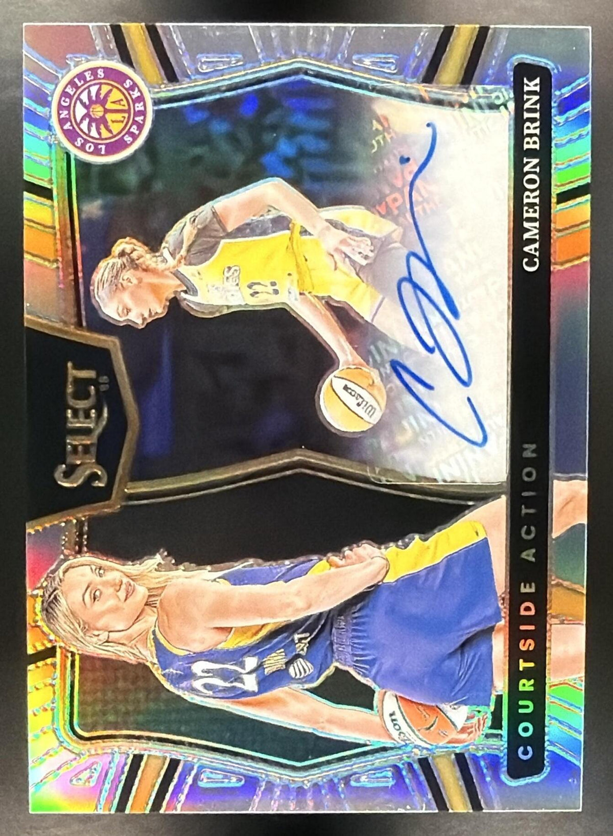 2025 Panini WNBA Select Cameron Brink #CAS-CB Courtside Action Signatures RC Auto