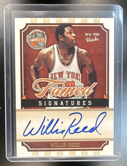 2009-10 Panini Hall of Fame Willis Reed #WR Famed Signatures Auto 400/499