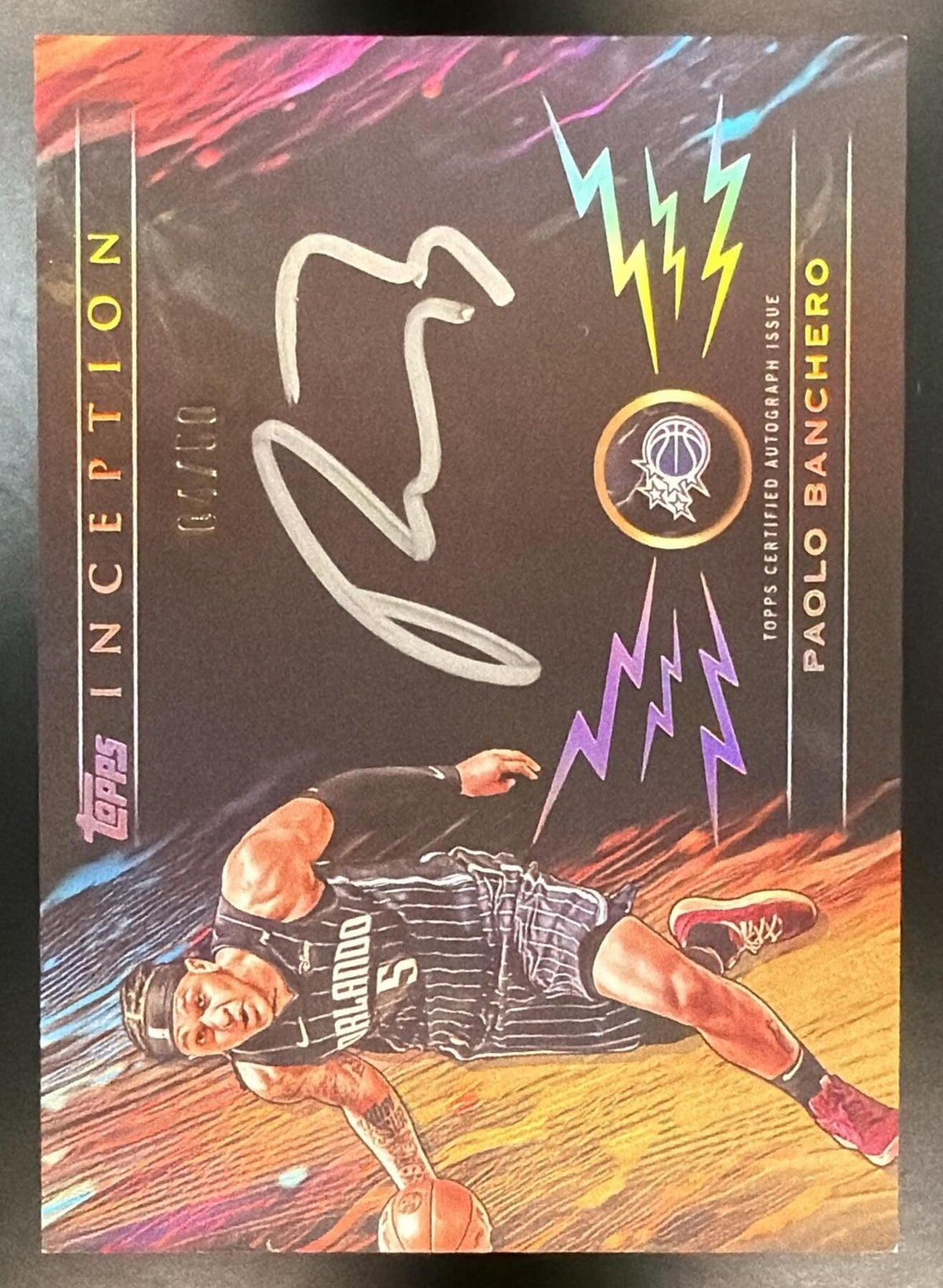 2025 Topps Inception Paolo Banchero #IS-PB Silver Signings Auto Gold Electricity 4/50