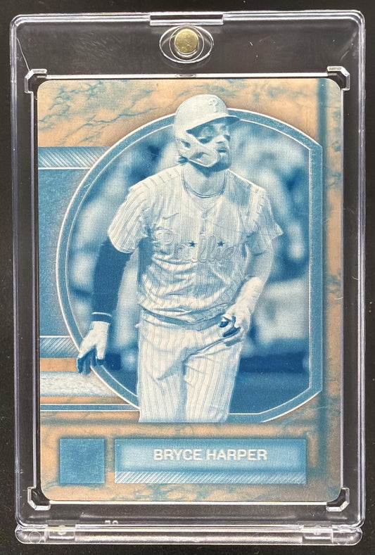 2025 Topps Museum Collection Bryce Harper #28 1/1 Printing Plate