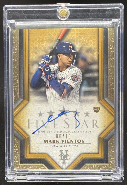 2023 Topps Five Star Mark Vientos #FSA-MV Gold 6/10 Auto