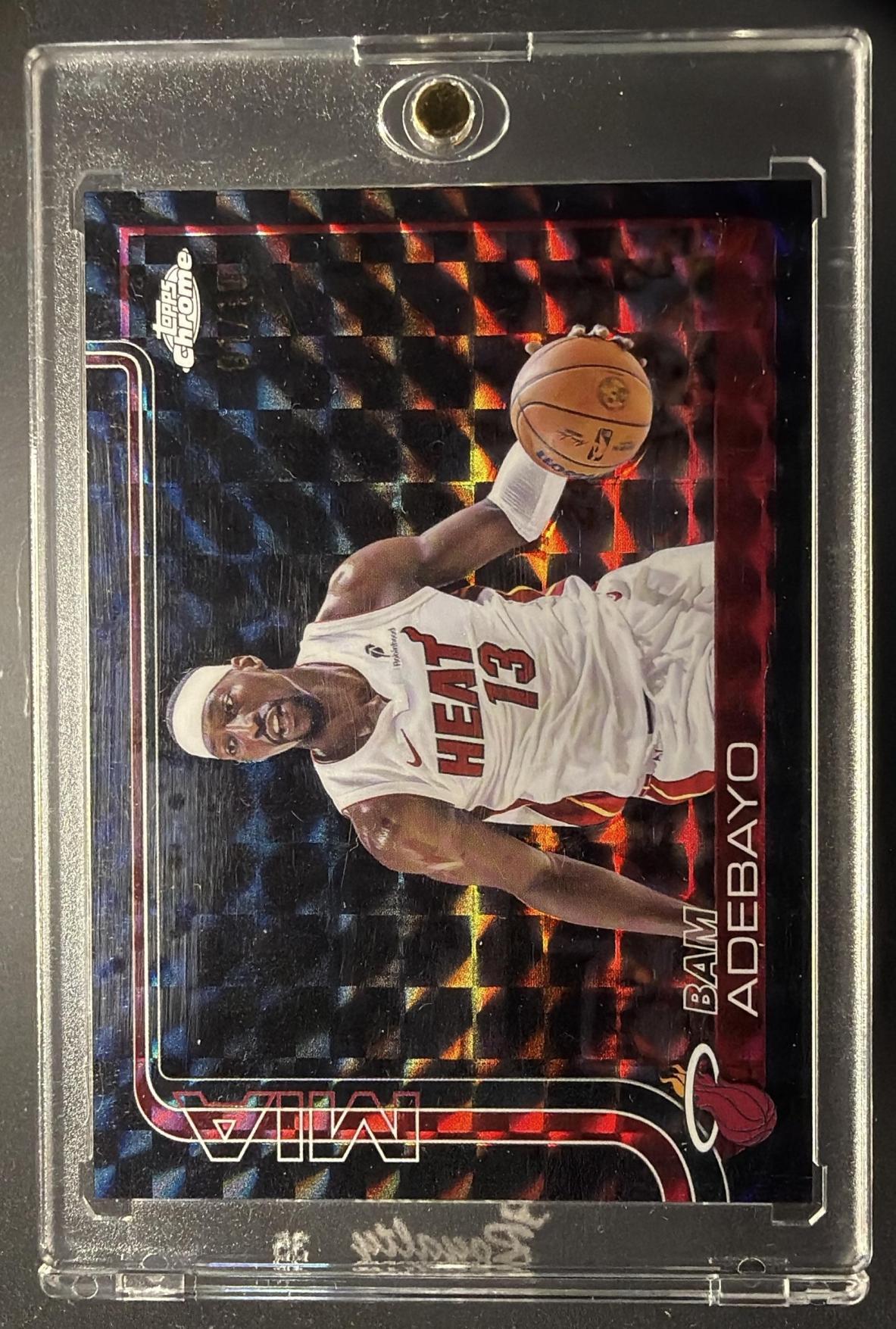 2025-26 Topps Chrome Bam Adebayo #138 Geometric Black Refractor /10