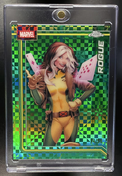 2026 Topps Chrome Marvel Comics Rogue #099 Human Torch Refractor 14/39