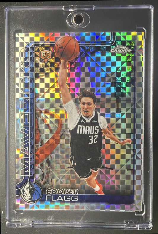 2025-26 Topps Chrome Update Cooper Flagg #151 X-Fractor RC Rookie Card