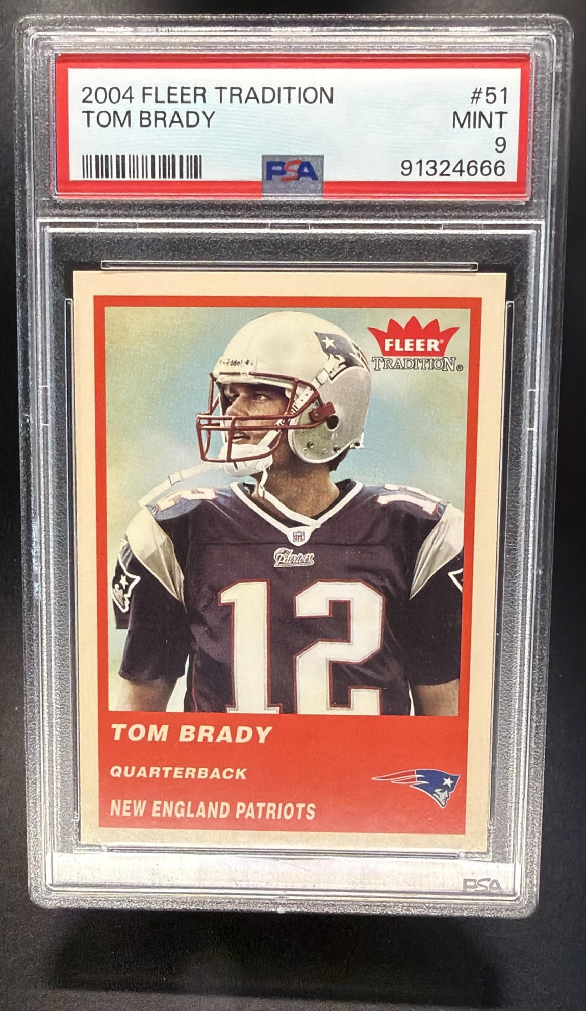 2004 Fleer Tradition Tom Brady #51 PSA 9