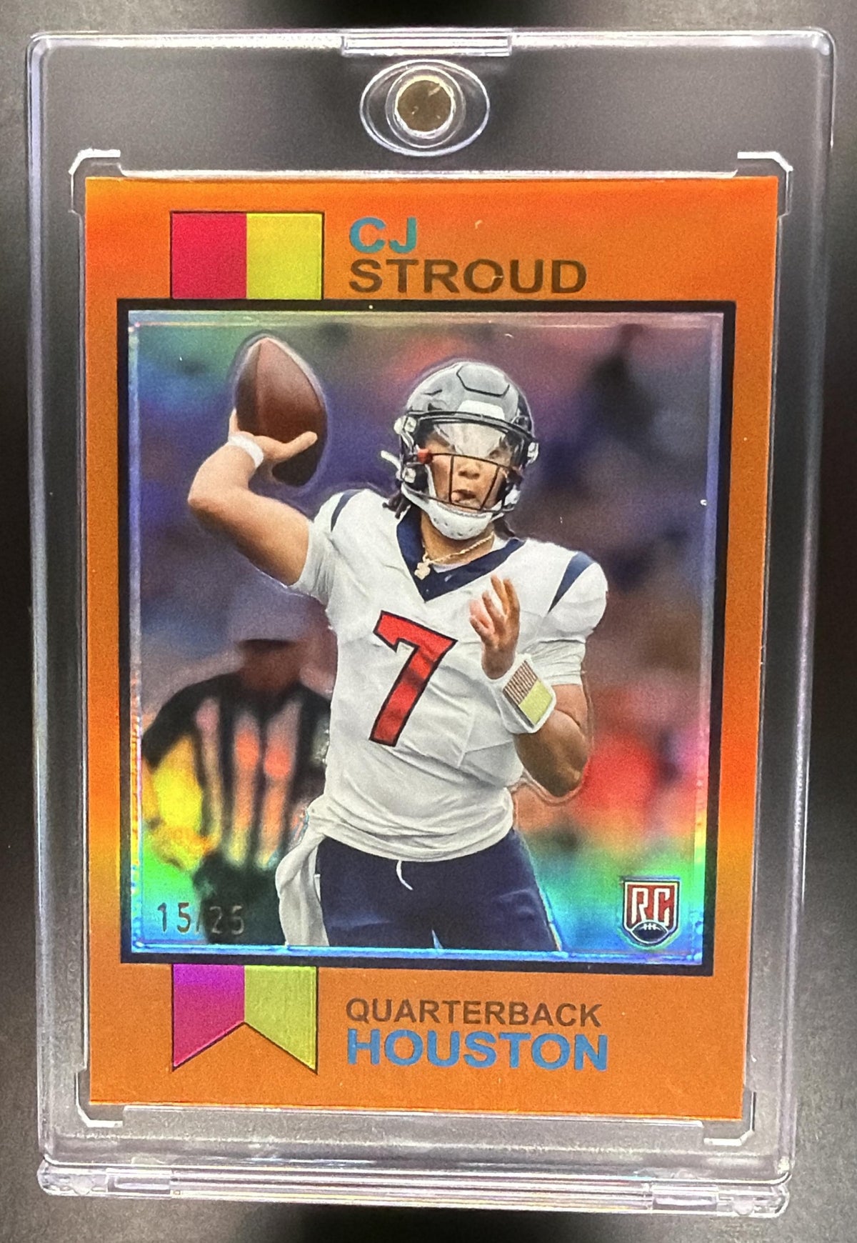 2023 Topps Composite CJ Stroud #1973-12 1973 Football Orange Refractor 15/25 RC