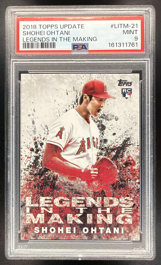 2018 Topps Update Shohei Ohtani #LITM-21 Legends in the Making RC PSA 9