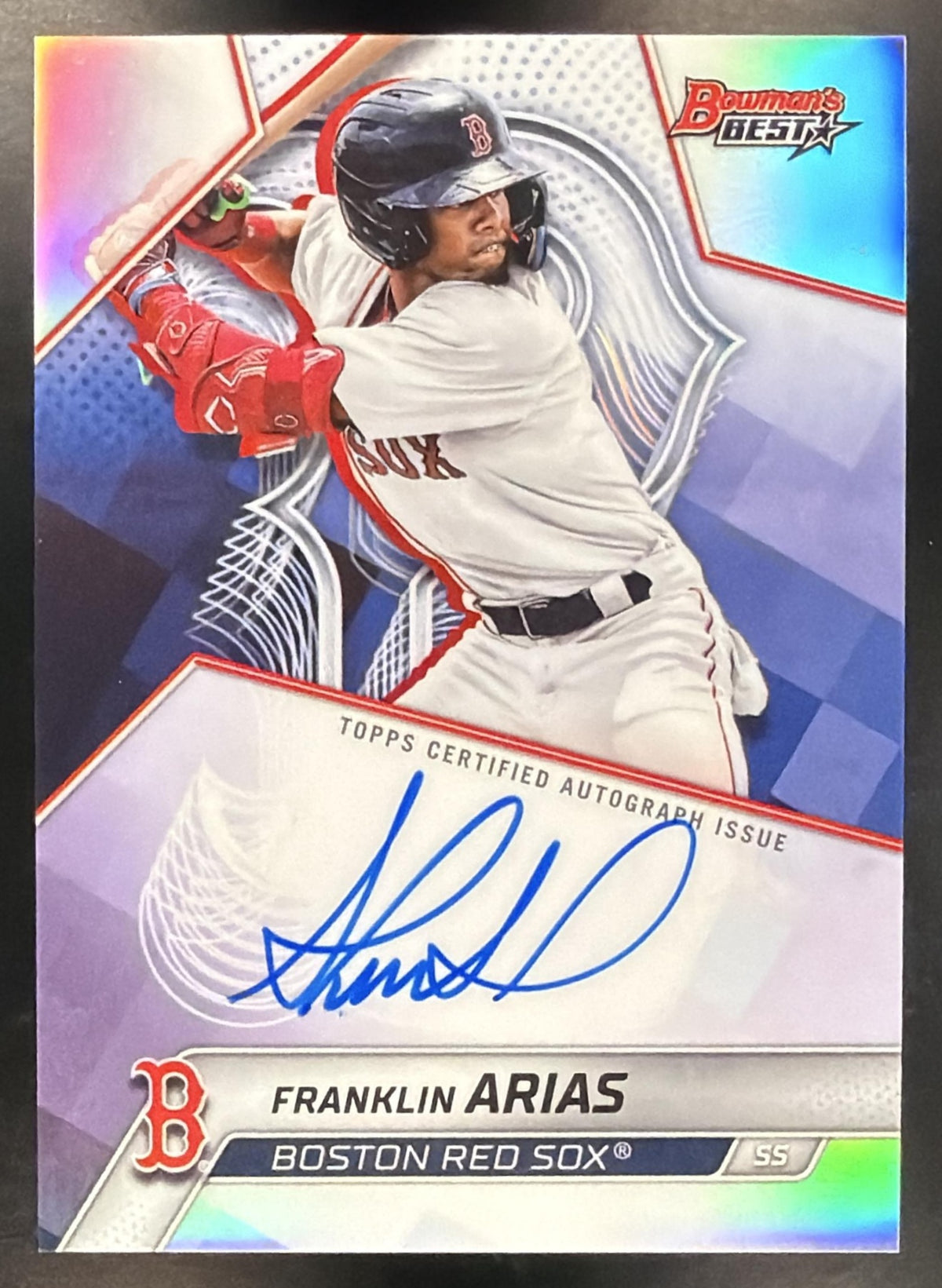 2025 Bowman Best Baseball Franklin Arias #B25-FA Refractor Auto