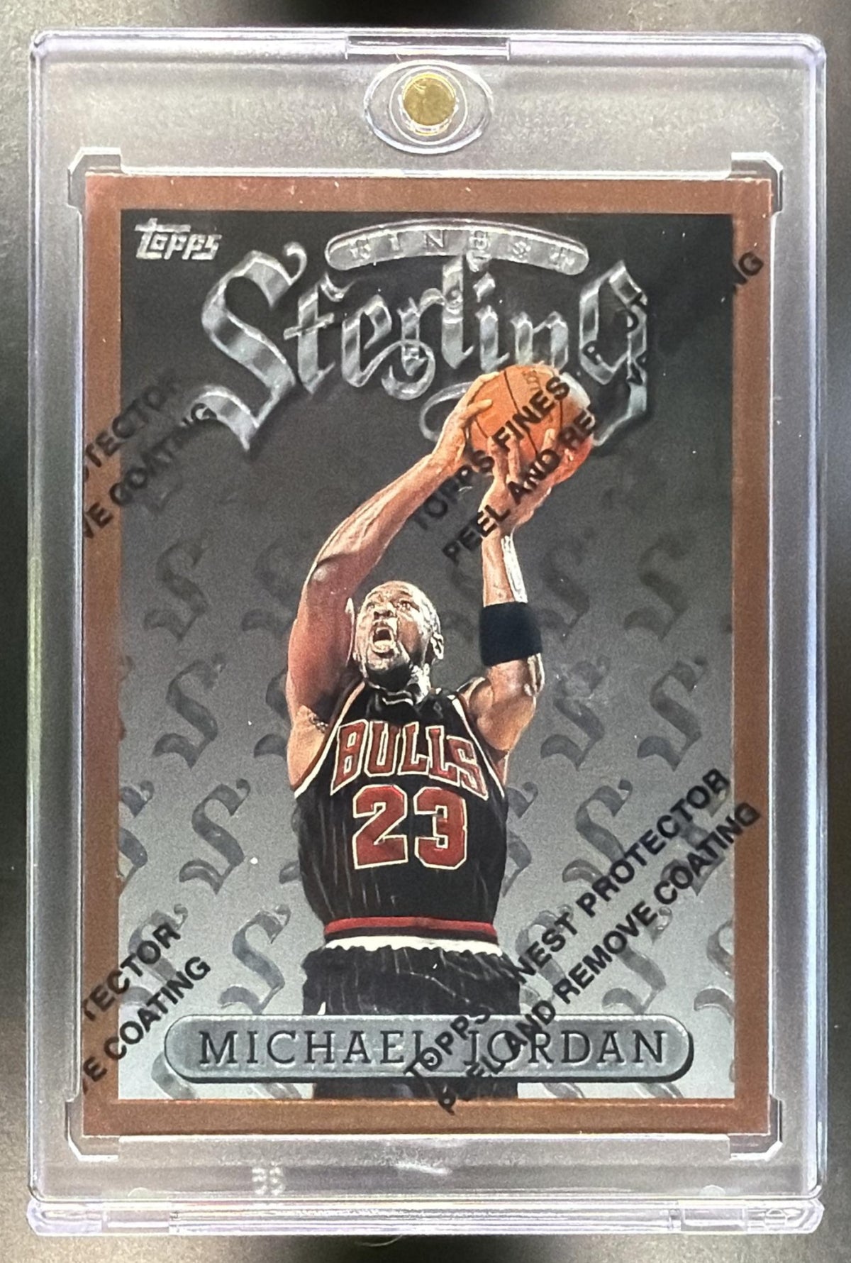 1996-97 Topps Finest Michael Jordan #50 Sterling Coating