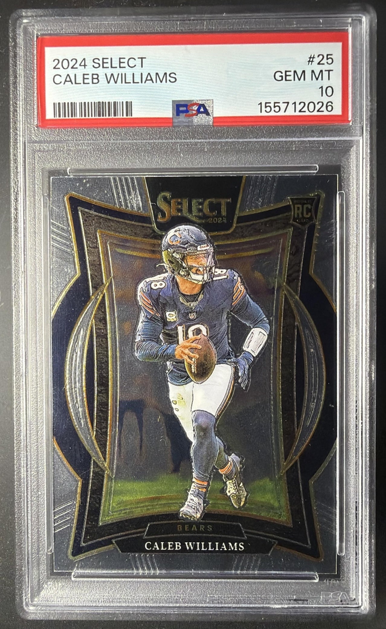 2024 Panini Select Caleb Williams #25 Concourse RC PSA 10