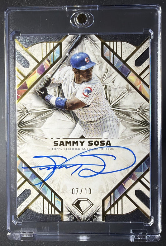 2025 Topps Diamond Icons Sammy Sosa #AC-SS Auto Black 7/10