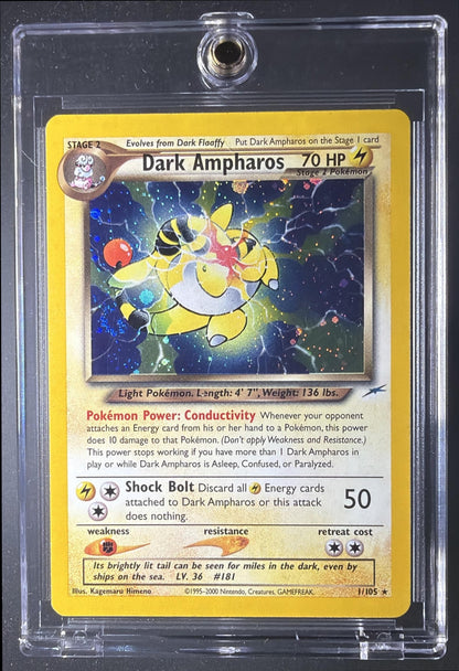 2002 Pokemon Neo Destiny 1st Edition Dark Ampharos #1/105 Holo