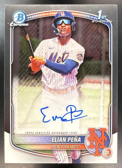 2025 Bowman Chrome Elian Pena #CPA-EP Auto 1st Prospect
