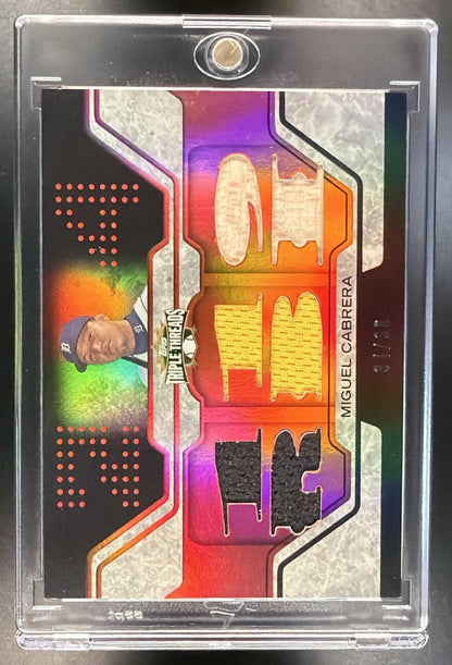 2008 Topps Triple Threads Miguel Cabrera #TTR-115 Relics /36 MEM