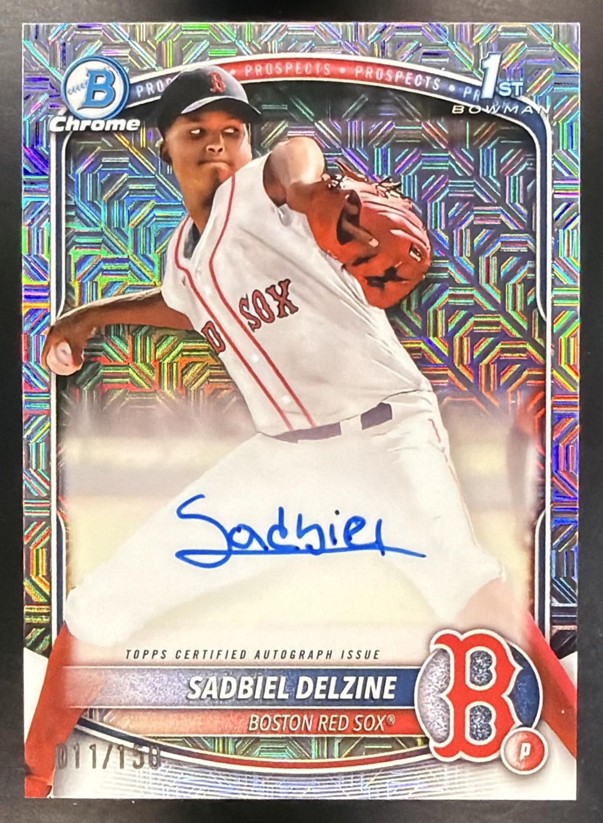 2025 Bowman Baseball Sadbiel Delzine #CPA-SD 1st Mojo Auto 011/150