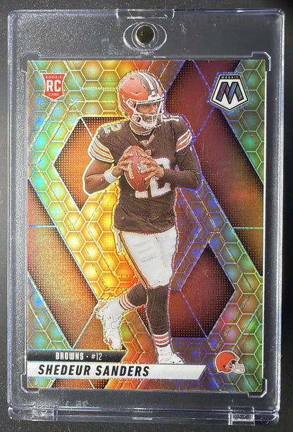 2025 Panini Mosaic Shedeur Sanders #302 Rookie Honeycomb SSP RC