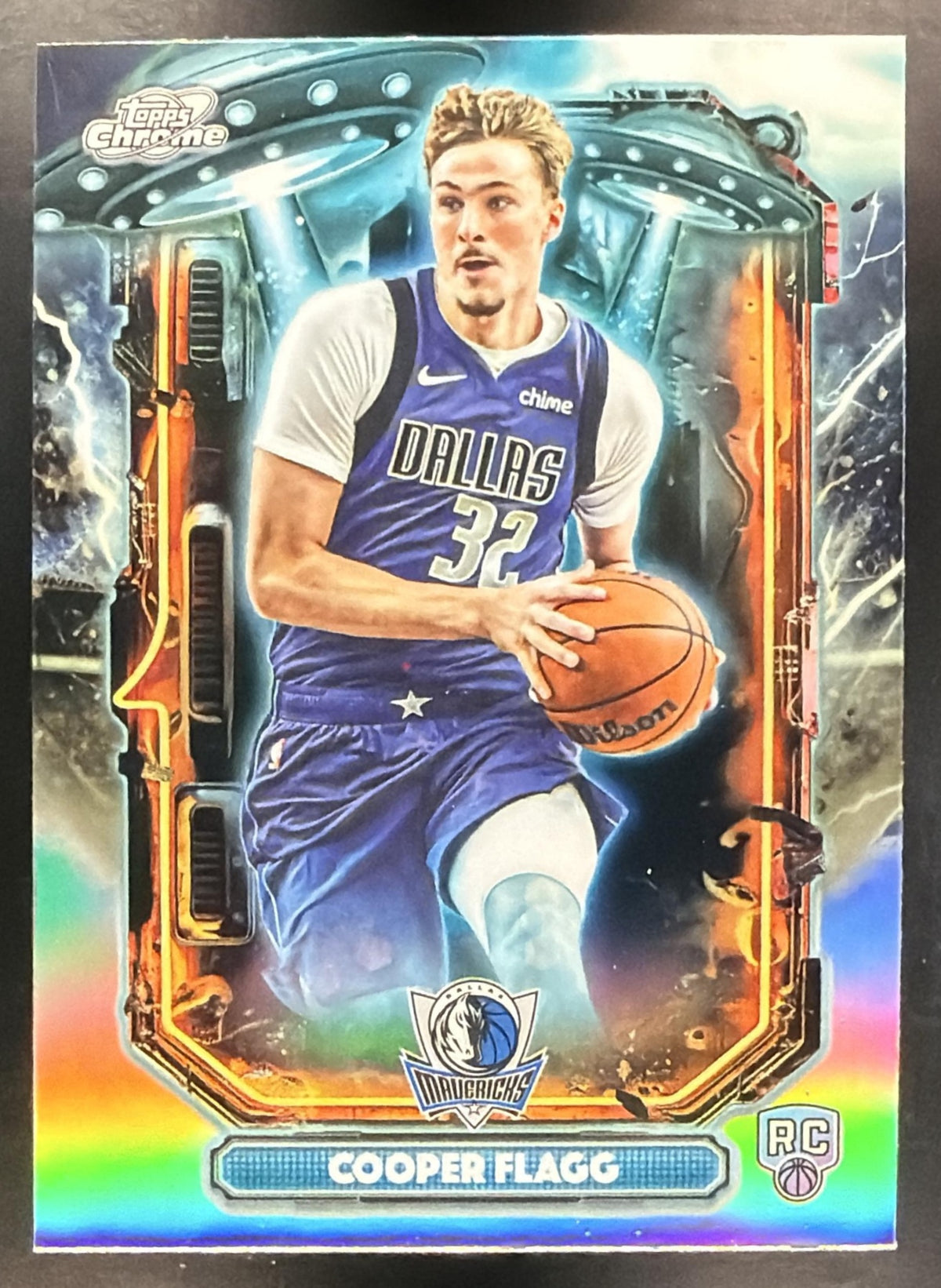 2026 Topps Chrome Cosmic Basketball Cooper Flagg #ET-11 Extraterrestrial Refractor RC